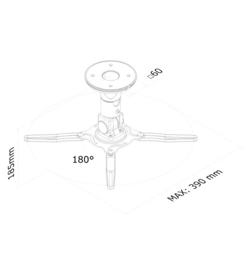 Neomounts BEAMER-C50 - Uchwyt sufitowy do projektora