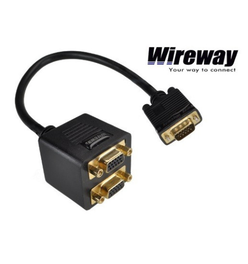 Splitter / rozdzielacz VGA - 2x VGA (dsub) WireWay