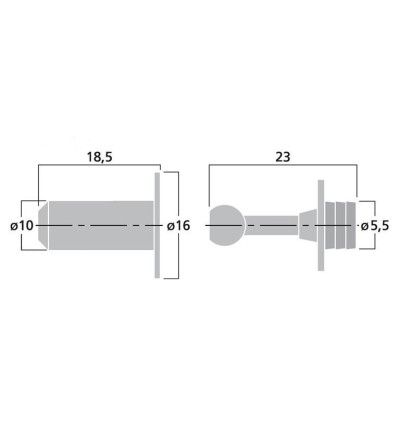 Kołki do maskownic (komplet 8 sztuk) Monacor MBF-85