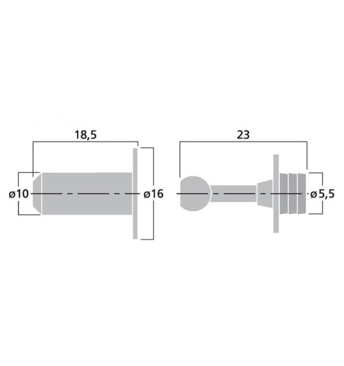 Kołki do maskownic (komplet 8 sztuk) Monacor MBF-85