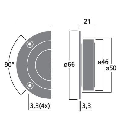 Monacor HiFi DT-25N - Głośnik wysokotonowy