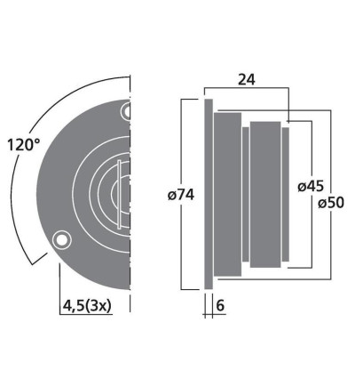 Monacor DT-74/8 - Głośnik wysokotonowy