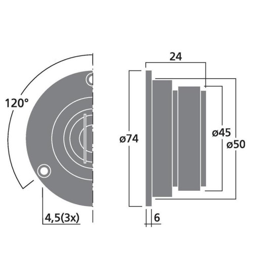 Monacor DT-74/8 - Głośnik wysokotonowy
