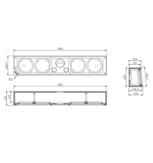Taga Harmony Platinum C-100 v.4 - Kolumna centralna