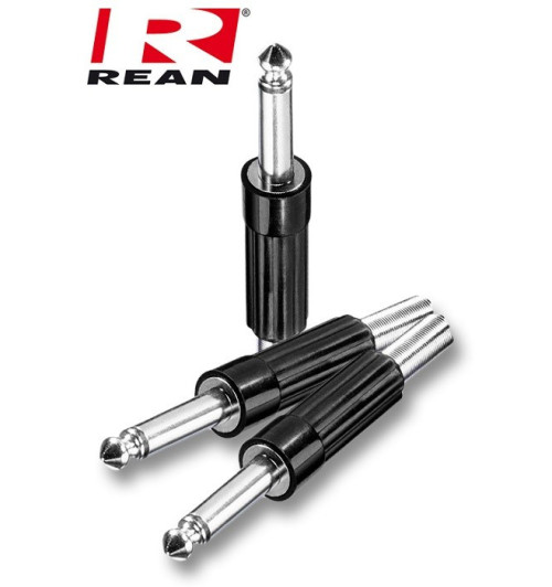 Wtyk Jack 6.3mm MONO ze sprężyną REAN / Neutrik NYS 203