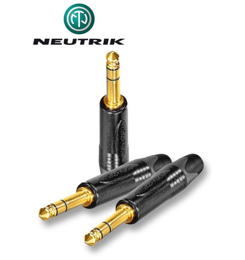 Wtyk Jack STEREO 6.3 mm męski Neutrik NP3X-B