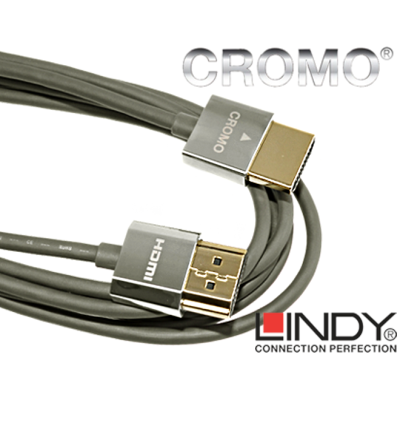 Kabel (przewód) HDMI Cromo Slim Lindy 41669 - 0.3m