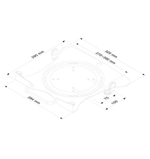 Neomounts NOTEBOOK-D100 - uchwyt biurkowy do laptopa