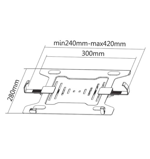 Neomounts NOTEBOOK-V200 - uchwyt do laptopa