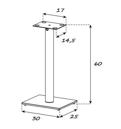 Sonorous SP100 - Stojaki pod kolumny głośnikowe (para)