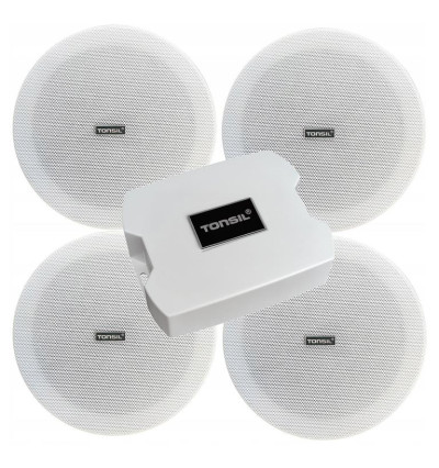 Tonsil WS 25 + 4 x ZGSU 25P Zestaw wzmacniacz i 4 głośniki