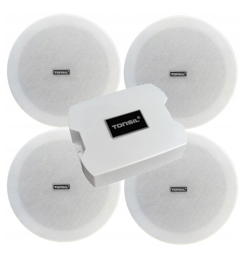 Tonsil WS 25 + 4 x ZGSU 20P Zestaw wzmacniacz i 4 głośniki