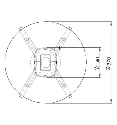Spider Elegant 8 - Uchwyt sufitowy do projektora