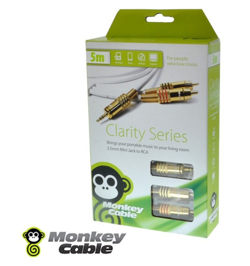 Kabel Jack 3.5 Stereo - 2RCA MonkeyCable Clarity MCYJ2P
