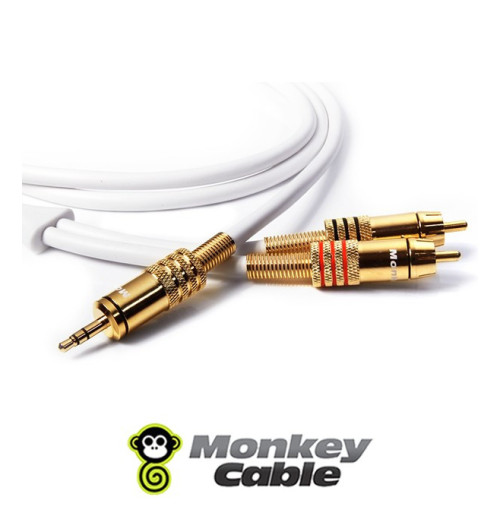 Kabel Jack 3.5 Stereo - 2RCA MonkeyCable Clarity MCYJ2P