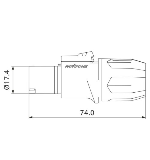 Roxtone RS4FP-YL - Wtyk głośnikowy 4-pin