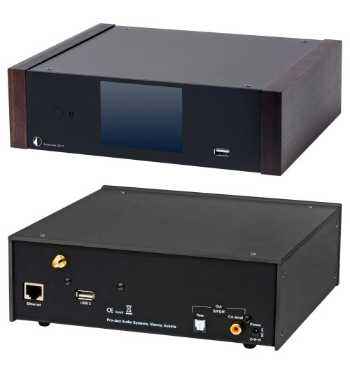 Pro-Ject Stream Box DS2 T - Transport / odtwarzacz sieciowy streamer Hi-Res + Drewniane panele boczne