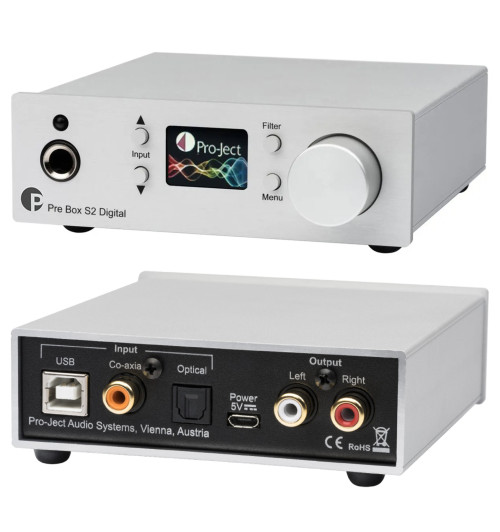 Pro-Ject Pre Box S2 Digital - Cyfrowy przedwzmacniacz stereo z MQA i DSD512
