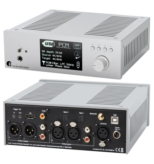 Pro-Ject Pre Box RS2 Digital - Przedwzmacniacz stereo / przetwornik DAC / wzmacniacz słuchawkowy Hi-End