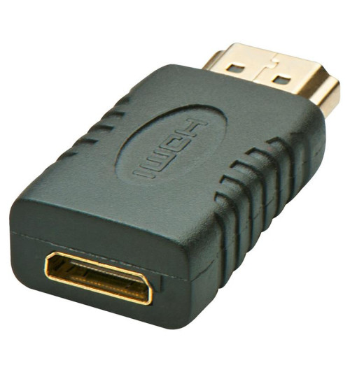 Lindy 41208 - Przejściówka gniazdo wtyk mini HDMI - HDMI