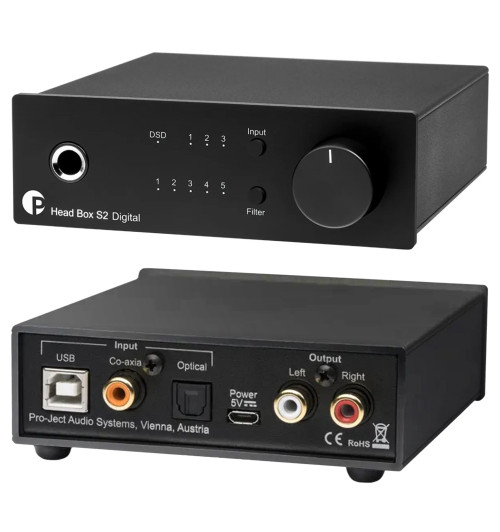Pro-Ject Head Box S2 Digital – Wzmacniacz słuchawkowy / konwerter DAC