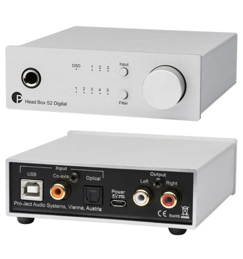 Pro-Ject Head Box S2 Digital – Wzmacniacz słuchawkowy / konwerter DAC