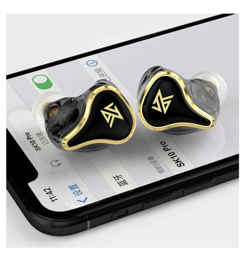 KZ SK10 Pro - hybrydowe słuchawki bezprzewodowe Bluetooth 5.2 True Wireless