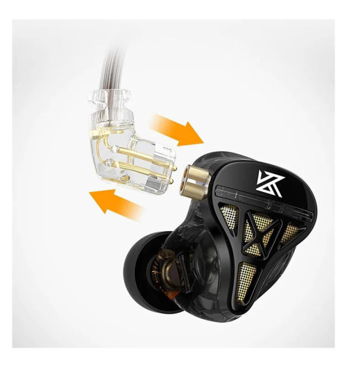 KZ DQS - Słuchawki douszne półotwarte Hi-Fi