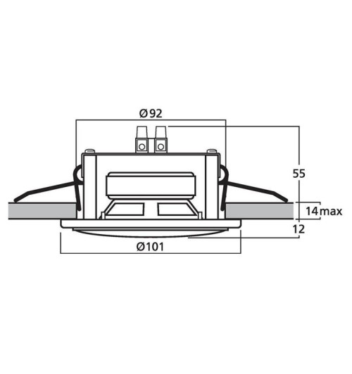 Głośnik sufitowy Monacor SPE-82WS