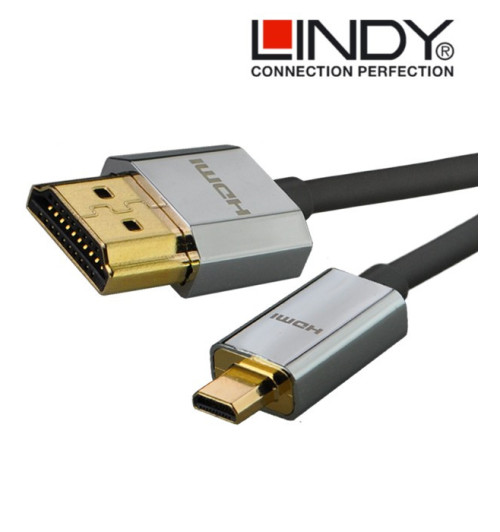 Kabel slim 2.0 HDMI - micro HDMI Lindy CROMO