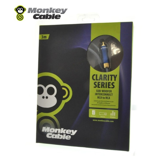 Kabel audio 1RCA do subwoofera MonkeyCable Clarity MCYSUB