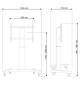 Neomounts PLASMA-M2250 - Mobilny wózek / stojak do ekranów 42" - 100"