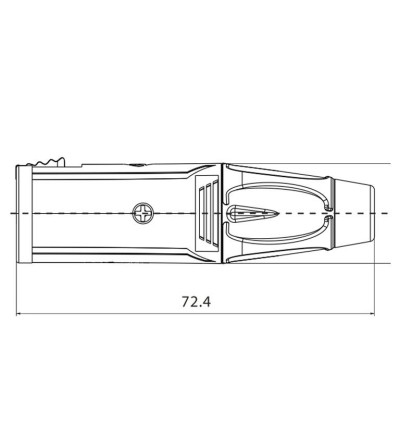 Roxtone RJ3FP-BG - Gniazdo Jack 6,3 mm stereo