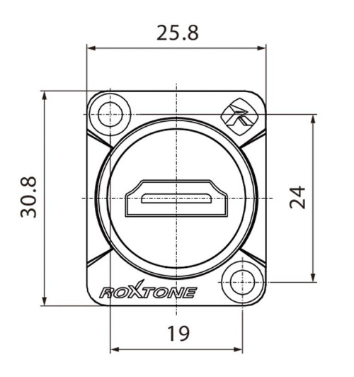 Roxtone RAH14D-B - Gniazdo typu HDMI