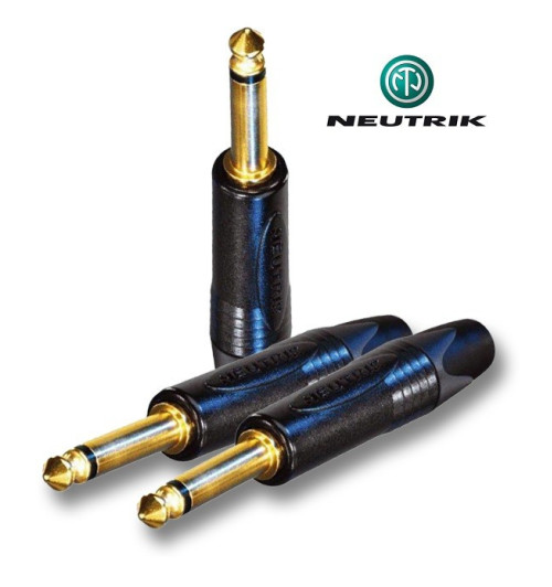 Wtyk Jack MONO 6.3 mm męski Neutrik NP2X-B