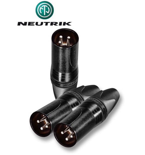 Wtyk XLR 3-pinowy męski Neutrik NC3MXX-BAG