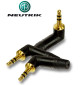 Kątowy wtyk mini Jack STEREO 3.5 mm męski Neutrik NTP3RC-B