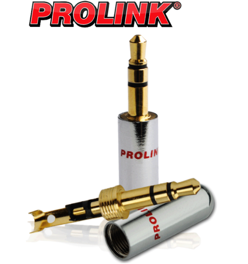 Pozłacany wtyk Stereo Jack 3.5 mm Prolink Premium TPJ-0353