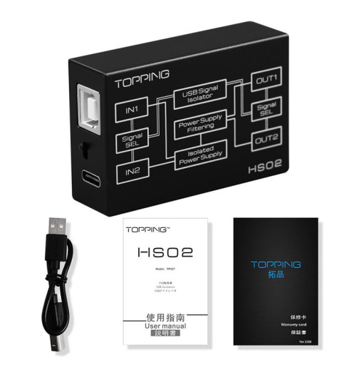 Topping HS02 - Izolator audio USB 2.0