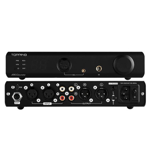 Topping A90 Discrete - zbalansowany wzmacniacz słuchawkowy
