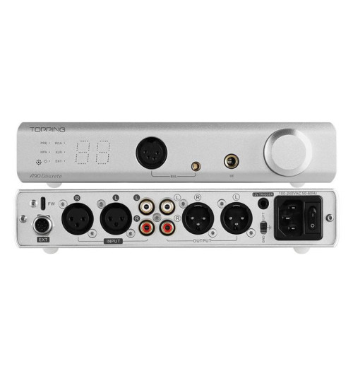 Topping A90 Discrete - zbalansowany wzmacniacz słuchawkowy