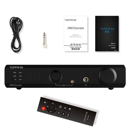 Topping A90 Discrete - zbalansowany wzmacniacz słuchawkowy