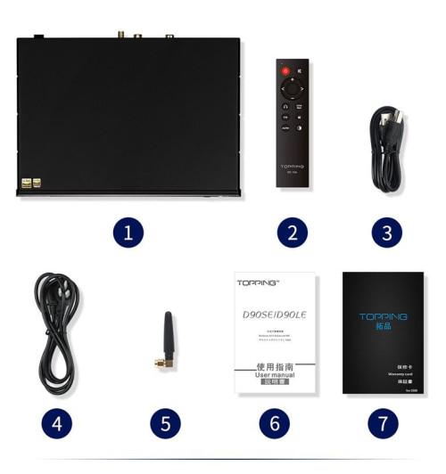 Topping D90LE - przetwornik cyfrowo-analogowy HiFi z Bluetooth 5.0