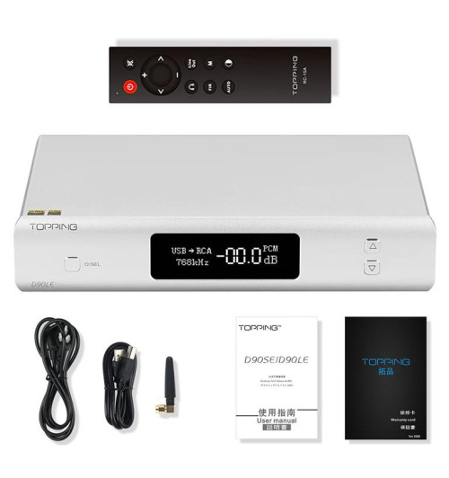 Topping D90LE - przetwornik cyfrowo-analogowy HiFi z Bluetooth 5.0
