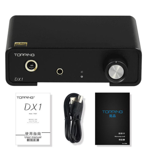 Topping DX1 - wzmacniacz słuchawkowy z przetwornikiem DAC