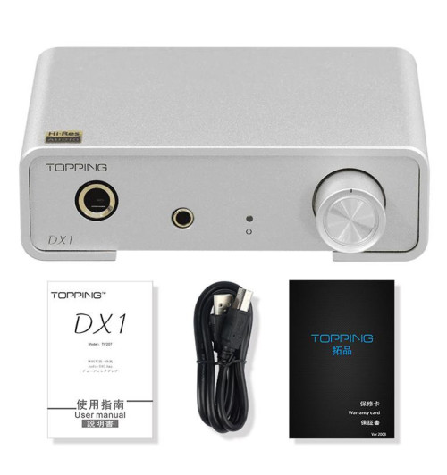 Topping DX1 - wzmacniacz słuchawkowy z przetwornikiem DAC