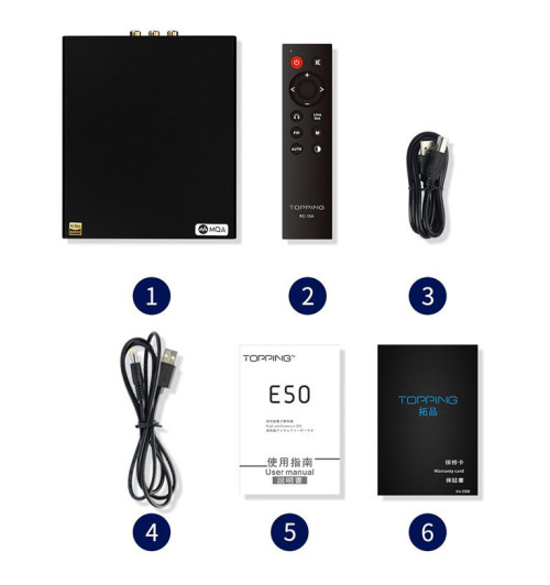 Przetwornik cyfrowo-analogowy Topping E50 | AVstore.pl