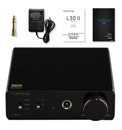 Wzmacniacz słuchawkowy z przedwzmacniaczem Topping L30 II | AVstore.pl