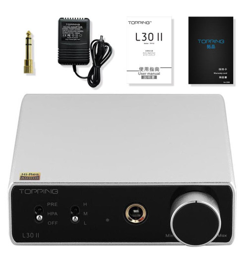 Wzmacniacz słuchawkowy z przedwzmacniaczem Topping L30 II | AVstore.pl