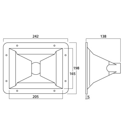 Tuba średnio-wysokotonowa PA Monacor MRH-83 | AVstore.pl